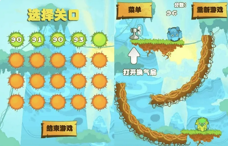 森林协奏曲HTML5游戏源码 物理益智闯关H5静态小游戏完整源码-随风去-396资源